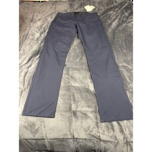 Theory Raffi Slim Fit Mens Navy Blue Flat Front Pants Size 32
